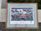 Six Assorted Racing Ferrari Prints-Sold