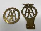 A Fine Pair of Automobile Association Brass Badges-Sold
