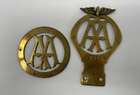 A Fine Pair of Automobile Association Brass Badges-Sold