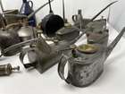 Collection of Oil Cans, Dispensers and Funnels-Sold