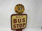 Bus Stop Signs from the 1st Quarter of the 20th Century-Sold