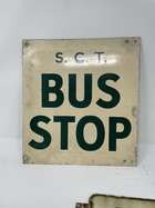 Bus Stop Signs from the 1st Quarter of the 20th Century-Sold