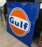 Large Gulf Forecourt Sign Unframed-Auction Lot