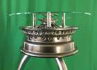 Jaguar E-Type Wire Wheel Glass Topped Table-Sold
