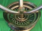 Jaguar E-Type Wire Wheel Glass Topped Table-Sold