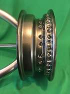 Jaguar E-Type Wire Wheel Glass Topped Table-Sold