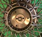 Jaguar E-Type Wire Wheel Glass Topped Table-Sold