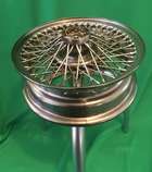 Jaguar E-Type Wire Wheel Glass Topped Table-Sold