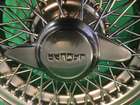 Jaguar E-Type Wire Wheel Glass Topped Table-Sold