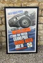 1966 RAC British Grand Prix Promotional Poster-Sold