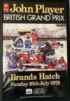 1978 Brands Hatch British Grand Prix Promotional Poster-Sold