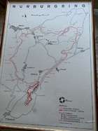 Historic Map of the Nurburgring-Nordschleife Circuit-Sold