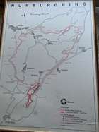 Historic Map of the Nurburgring-Nordschleife Circuit-Sold