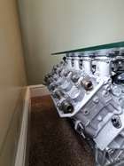 BMW M3 V8 Glass-Topped Table-Auction Lot