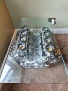 BMW M3 V8 Glass-Topped Table-Auction Lot