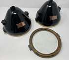A Pair Of Cav Model E Brass Electric Headlamps*-Auction Lot
