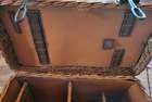 A Superb Vintage Wicker Automotive Picnic Case -Sold