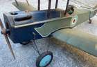 Early Scale Model of WWI Biplane with Canvas Wings and Combu-Auction Lot