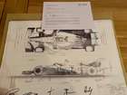 Charity Lot: Signed Mercedes Petronas Technical Drawing and -Sold