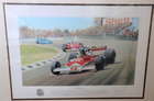 1967 Jim Clark and 1976 James Hunt Limited-Edition Prints-Sold