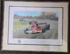 1967 Jim Clark and 1976 James Hunt Limited-Edition Prints-Sold