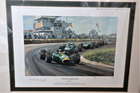 1967 Jim Clark and 1976 James Hunt Limited-Edition Prints-Sold