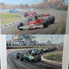 1967 Jim Clark and 1976 James Hunt Limited-Edition Prints-Sold