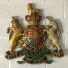 A Beautiful and Contemporary Wall-Mounted 'Royal' Coat of Ar-Sold