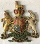 A Beautiful and Contemporary Wall-Mounted 'Royal' Coat of Ar-Sold
