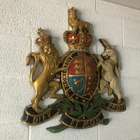 A Beautiful and Contemporary Wall-Mounted 'Royal' Coat of Ar-Sold