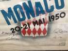An Original Monaco Grand Prix Poster dated 20th/21st May 195-Sold