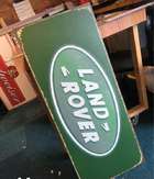 A Large Contemporary Metal Land Rover Wall Sign-Sold