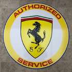 A Contemporary 'Authorised Service' Ferrari-Themed Roundel S-Sold