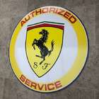 A Contemporary 'Authorised Service' Ferrari-Themed Roundel S-Sold