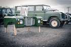 1978 Land Rover Desk in Bronze Green with Tan Leather Desk S-Auction Lot