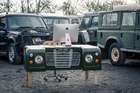 1978 Land Rover Desk in Bronze Green with Tan Leather Desk S-Auction Lot