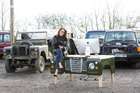1978 Land Rover Desk in Bronze Green with Tan Leather Desk S-Auction Lot