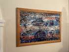 Porsche 917 in Gulf Livery. Original Artwork by Dexter Brown-Sold