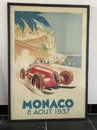 Four 1930s Monaco Grand Prix Reproduction Posters -Sold
