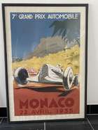 Four 1930s Monaco Grand Prix Reproduction Posters -Sold