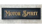 A Beautiful Hand-Carved Wooden 'Motor Spirit' Wall Sign -Sold
