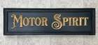 A Beautiful Hand-Carved Wooden 'Motor Spirit' Wall Sign -Sold