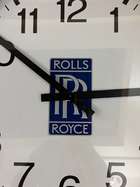A Rolls-Royce Themed Large Quartz Dealership-Type Wall Clock-Auction Lot