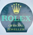 A Rare 'Rolex' Enamelled Tin-Plate Advertising Sign -Sold
