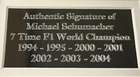 A Superb Framed Michael Schumacher Montage with a Hand-Signe-Sold