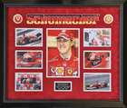 A Superb Framed Michael Schumacher Montage with a Hand-Signe-Sold