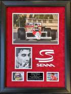 A Superb Framed Montage Featuring the Authentic Hand-signed -Sold