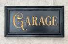 A Beautiful Hand-Carved Wooden 'Garage' Wall Sign -Sold