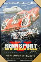 Porsche 'Rennsport Reunion' Set of Five Multi-Signed Origina-Sold