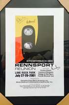 Porsche 'Rennsport Reunion' Set of Five Multi-Signed Origina-Sold